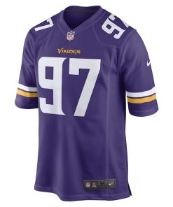 Alternative view of Harrison Phillips Minnesota Vikings Nike Game Player Jersey - Purple