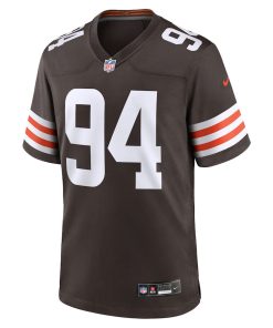 Alternative view of Mason Graham Cleveland Browns Nike 2025 NFL Draft First Round Pick  Game Jersey - Brown