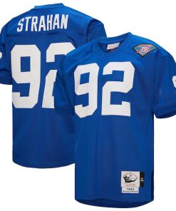 Michael Strahan New York Giants 1994  Authentic Throwback Retired Player Jersey - Royal