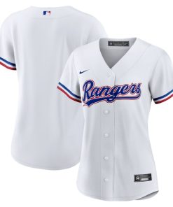 Texas Rangers Nike Women's Home Replica Team Jersey - White