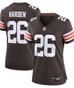 Alternative view of Myles Harden Cleveland Browns Nike Women's  Game Jersey -  Brown