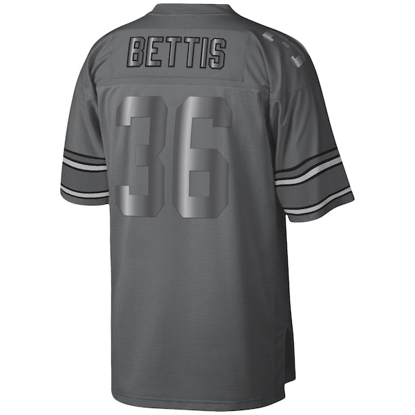 Jerome Bettis Pittsburgh Steelers 1996 Retired Player Metal Legacy Jersey - Charcoal - Image 3