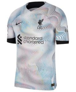 Alternative view of Luis Diaz Liverpool Nike 2022/23 Away Vapor Match Authentic Player Jersey - White