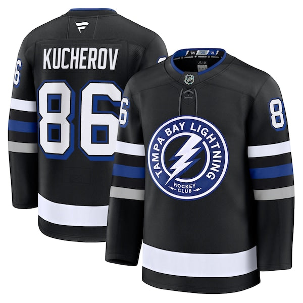 Nikita Kucherov Tampa Bay Lightning Alternate Premium Jersey - Black/Blue
