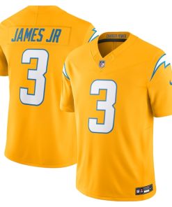 Alternative view of Derwin James Jr. Los Angeles Chargers Nike Alternate Charger Power Vapor F.U.S.E. Limited Jersey - Gold/Navy/White/Powder Blue