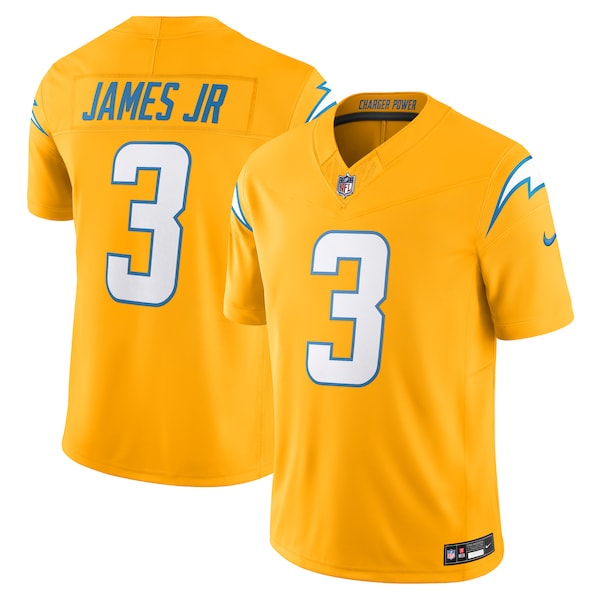 Derwin James Jr. Los Angeles Chargers Nike Alternate Charger Power Vapor F.U.S.E. Limited Jersey - Gold/Navy/White/Powder Blue - Image 2
