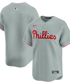 Philadelphia Phillies Nike Away Limited Jersey - Gray
