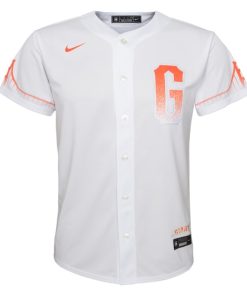 Alternative view of Brandon Crawford San Francisco Giants Nike Toddler City Connect Replica Player Jersey - White