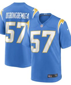 Amen Ogbongbemiga Los Angeles Chargers Nike Game Player Jersey - Powder Blue