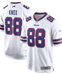 Dawson Knox Buffalo Bills Nike Away Game Player Jersey - White/Royal