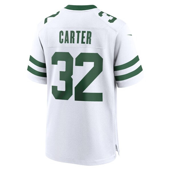 Michael Carter New York Jets Nike Legacy Player Game Jersey - White - Image 4