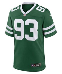 Alternative view of Takk McKinley New York Jets Nike Team Game Jersey - Legacy Green