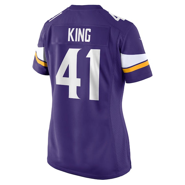 Kobe King Minnesota Vikings Nike Women's Team Game Jersey - Purple - Image 3