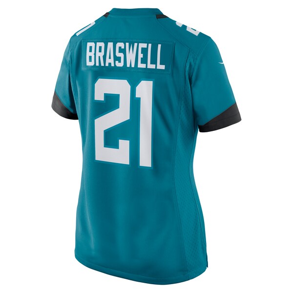 Christian Braswell Jacksonville Jaguars Nike Women's Team Game Jersey - Teal - Image 3