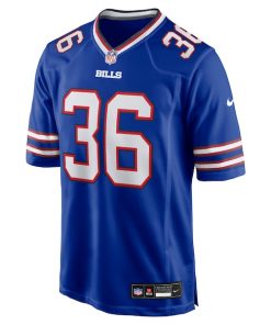 Alternative view of Caden Davis Buffalo Bills Nike Team Game Jersey -  Royal