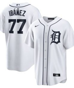 Andy Ibanez Detroit Tigers Nike Home Replica Jersey - White