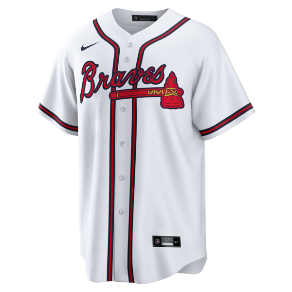 Chipper Jones Atlanta Braves Nike Home Retired Player Replica Jersey - White - Image 2