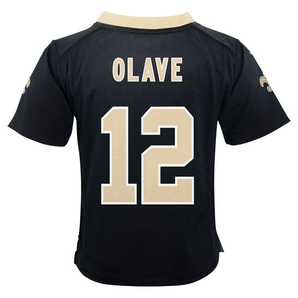 Chris Olave New Orleans Saints Nike Preschool Player Game Jersey - Black - Image 3