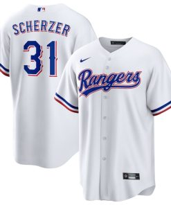 Max Scherzer Texas Rangers Nike Home Replica Player Jersey - White