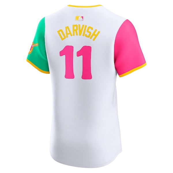Yu Darvish San Diego Padres Nike City Connect Elite Player Jersey - White - Image 3