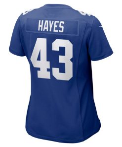 Alternative view of Kaleb Hayes New York Giants Nike Women's Team Game Jersey -  Royal