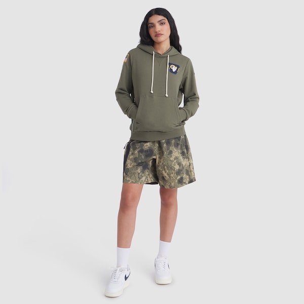 Los Angeles Rams Nike Women's 2025 Salute to Service Sideline Standard Issue Dri-FIT Hoodie - Olive - Image 3