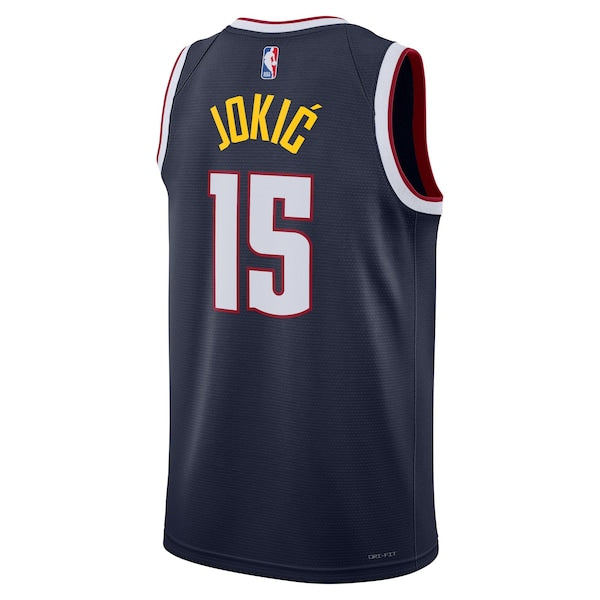 Nikola Jokic Denver Nuggets Nike Unisex Swingman Jersey - Icon Edition - Navy - Image 3