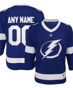 Tampa Bay Lightning Youth Replica Custom Jersey - Blue