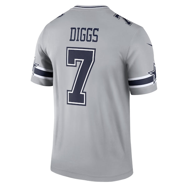 Trevon Diggs Dallas Cowboys Nike Inverted Legend Jersey - Gray - Image 3