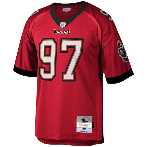 Simeon Rice Tampa Bay Buccaneers Legacy Replica Jersey - Red - Image 2