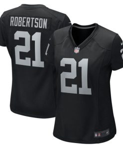 Amik Robertson Las Vegas Raiders Nike Women's Team Game Jersey - Black