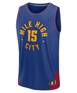 Alternative view of Nikola Jokic Denver Nuggets  Youth Fast Break Replica Player Jersey - Statement Edition - Blue