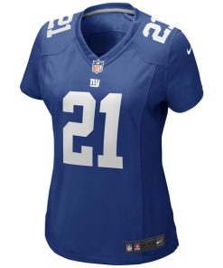 Alternative view of Tiki Barber New York Giants Nike Women's Game Retired Player Jersey - Royal