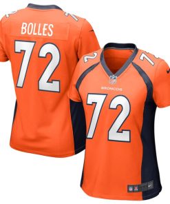 Garett Bolles Denver Broncos Nike Women's Game Jersey - Orange