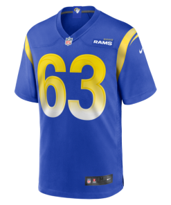 Alternative view of Grant Miller Los Angeles Rams Nike  Game Jersey - Royal