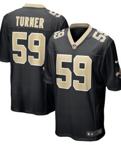 Trai Turner New Orleans Saints Nike Team Game Jersey -  Black