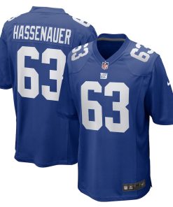 JC Hassenauer New York Giants Nike Team Game Jersey - Royal