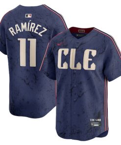 Jos¨¦ Ram¨ªrez Cleveland Guardians Nike 2024 City Connect Limited Jersey - Navy
