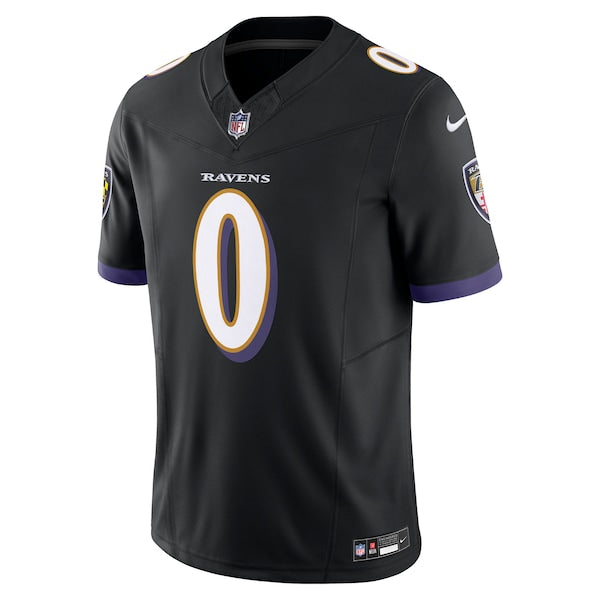 Roquan Smith Baltimore Ravens Nike Alternate Vapor F.U.S.E. Limited Jersey - Black/Purple - Image 3