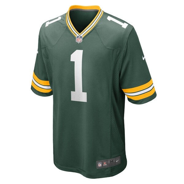 Number 1 Groom Green Bay Packers Nike Game Jersey - Green - Image 2