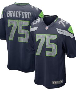 Anthony Bradford Seattle Seahawks Nike Team Game Jersey - College Navy