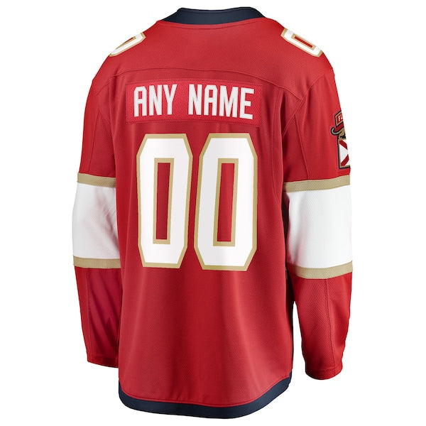 Florida Panthers 2025 Stanley Cup Champions Breakaway Custom Jersey - Red - Image 3