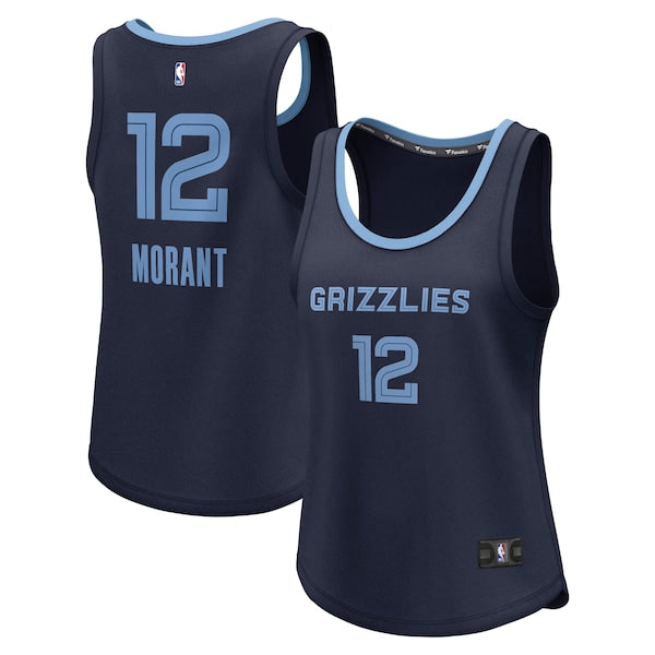 Ja Morant Memphis Grizzlies Women's Fast Break Player Jersey - Icon Edition - Navy