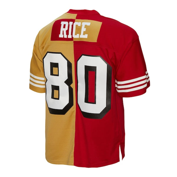 Jerry Rice San Francisco 49ers 1994 Split Legacy Replica Jersey - Scarlet/Gold - Image 3