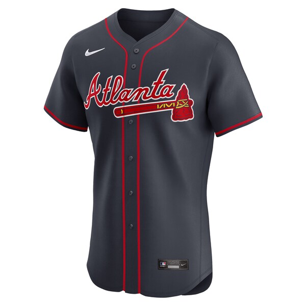 Ronald Acu?a Jr. Atlanta Braves Nike Alternate Elite Jersey - Navy/White/Red - Image 3
