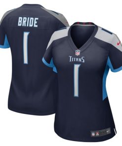 Number 1 Bride Tennessee Titans Nike Women's Game Jersey - Navy