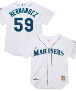 Felix Hernandez Seattle Mariners  Cooperstown Collection Authentic Jersey?¨C White