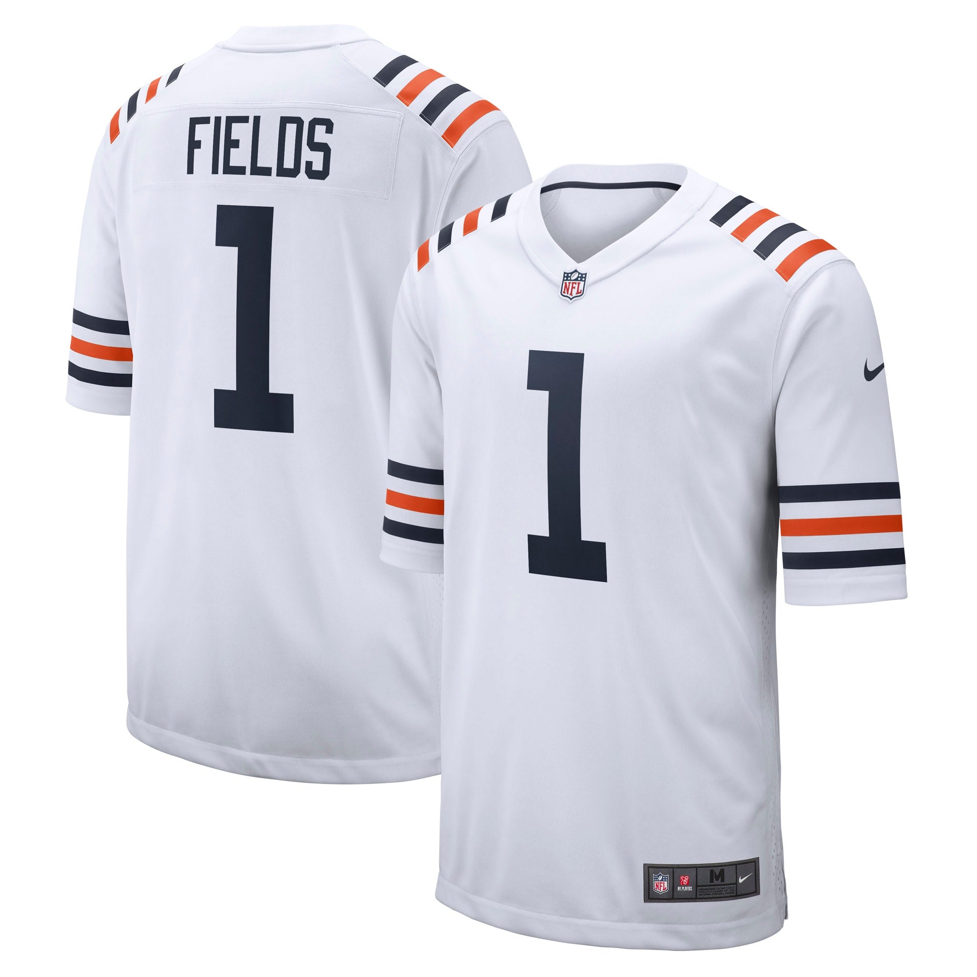 Justin Fields Chicago Bears Nike Player Game Jersey - Orange/White - Image 5