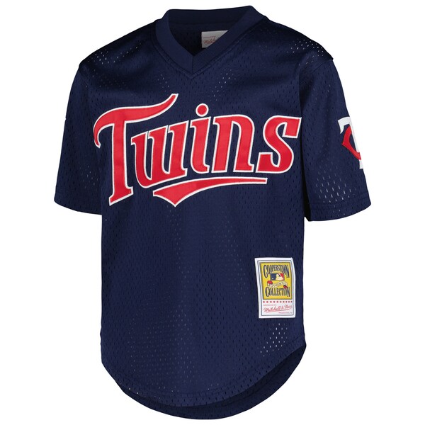 David Ortiz Minnesota Twins Youth Cooperstown Collection Mesh Batting Practice Jersey - Navy - Image 2