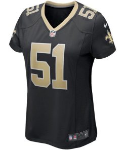 Alternative view of Jonathan Vilma New Orleans Saints Nike Women's Game Retired Player Jersey - Black